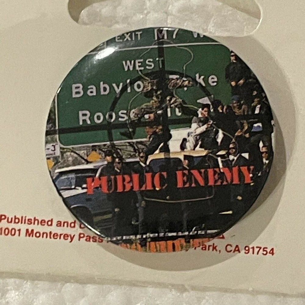 Vtg 1992 Public Enemy Tour Promo Button Pin Pinback Badge Greatest Misses